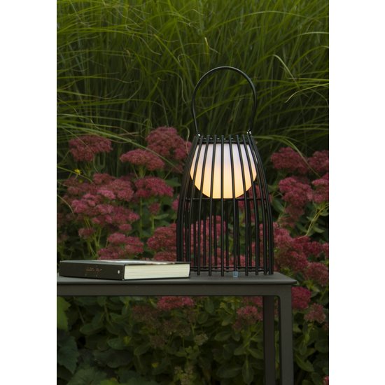 Lampe de table Crinoline extérieur noir