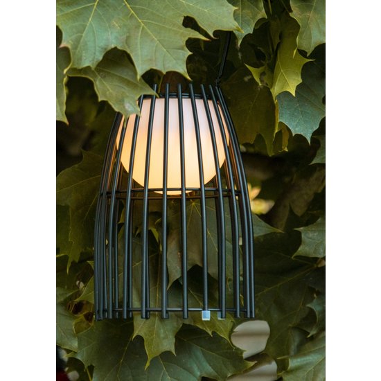 Crinoline table lamp outdoor black