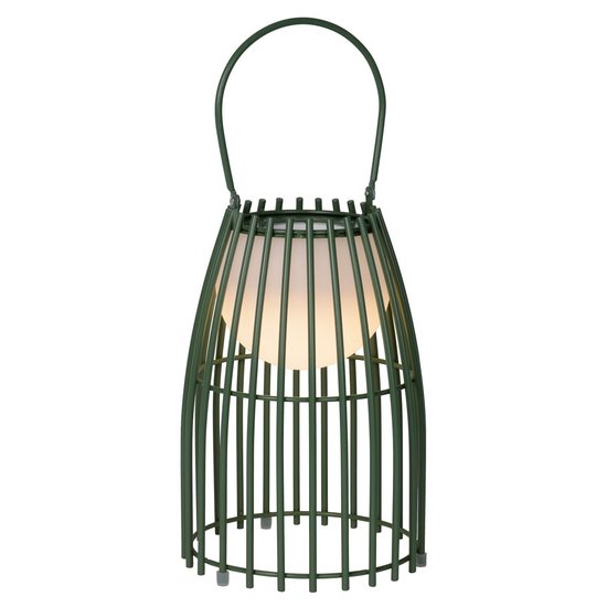 Lámpara de mesa crinolina exterior 17,5 cm Ø verde