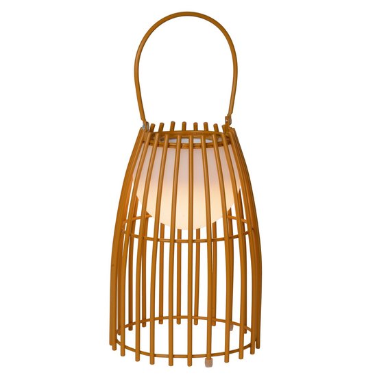 Lámpara de mesa crinolina exterior 17,5 cm Ø marrón