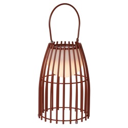 Lampe de table Crinoline extérieur 17,5 cm Ø marron rouille