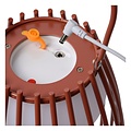 Crinoline table lamp outdoor 17.5 cm Ø rust brown