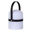 Handy spring and summer outdoor table lamp 10 cm Ø black strap