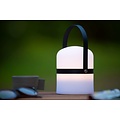 Handy spring and summer outdoor table lamp 10 cm Ø black strap