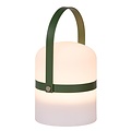 Handy spring and summer outdoor table lamp 10 cm Ø green strap