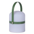 Handy spring and summer outdoor table lamp 10 cm Ø green strap