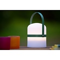 Handy spring and summer outdoor table lamp 10 cm Ø green strap