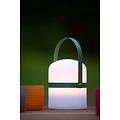 Handy spring and summer outdoor table lamp 10 cm Ø green strap
