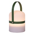 Handy spring and summer outdoor table lamp 10 cm Ø green strap