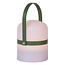 Handy spring and summer outdoor table lamp 10 cm Ø green strap