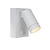 Modern white outdoor spotlight with motion detection 1x GU10