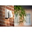 Modern white outdoor spotlight with motion detection 1x GU10