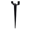 Spot de sol directionnel noir moderne GU10 avec piquet de sol