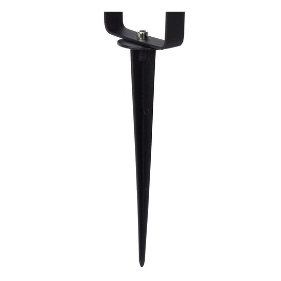 Spot de sol directionnel noir moderne GU10 avec piquet de sol