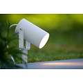 Modern white directional ground spotlight GU10 with ground picket