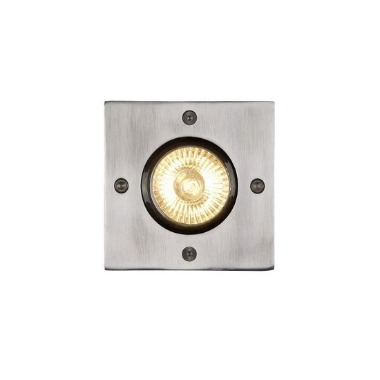 Modeste beau spot de sol extérieur chrome mat 10,8 cm
