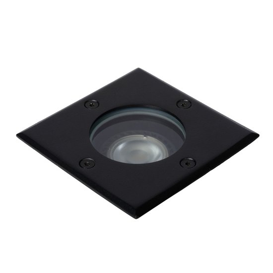 Zwarte grondspot IP67 voor buiten GU10