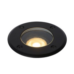 Spot de sol extérieur rond IP67 10,8 cm noir mat