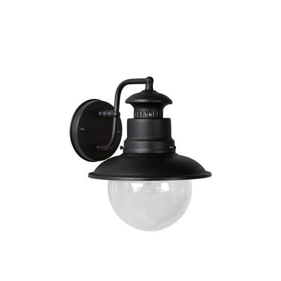 Lámpara de pared para exterior moderna, elegante y linda en negro