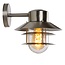 Rural, stylish with a vintage look outdoor wall lamp in matt chrome