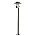 Stylish rural look lamppost outside matt chrome
