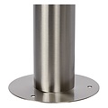 Stylish rural look lamppost outside matt chrome