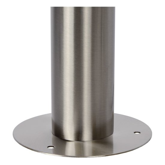 Stylish rural look lamppost outside matt chrome