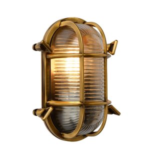 Classic with a refined design outdoor wall lamp matt gold/brass