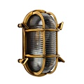 Klassiek met een verfijnd design wandlamp buiten mat goud/messing