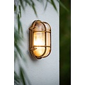 Klassiek met een verfijnd design wandlamp buiten mat goud/messing