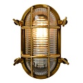 Klassiek met een verfijnd design wandlamp buiten mat goud/messing