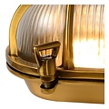 Klassiek met een verfijnd design wandlamp buiten mat goud/messing