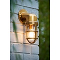 Modern with a refined design outdoor wall lamp matt gold/brass