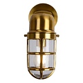 Modern with a refined design outdoor wall lamp matt gold/brass