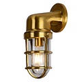Modern with a refined design outdoor wall lamp matt gold/brass