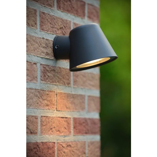 Modern outdoor wall lamp anthracite GU10 incl