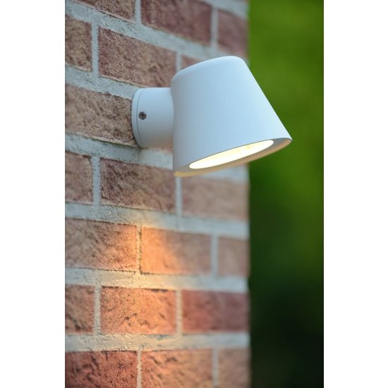 Moderne wandlamp buiten wit GU10 incl