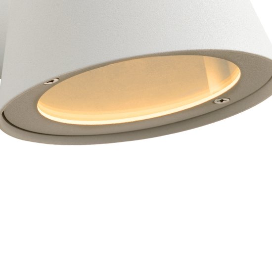 Moderne wandlamp buiten wit GU10 incl