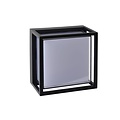 Black square design wall lamp or ceiling lamp IP54