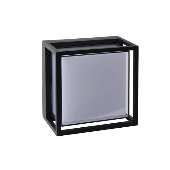 Aplique o plafón de diseño cuadrado negro IP54