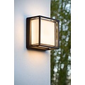 Zwarte vierkante design wandlamp of plafonniere IP54