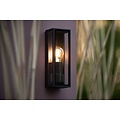 Aplique de exterior clásico negro atemporal E27 IP65