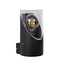 Applique d'extérieur cylindrique moderne 9 cm Ø E27 IP65 noire