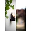 Modern cylindrical outdoor wall lamp 9 cm Ø E27 IP65 black