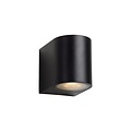Small black waterproof wall spotlight black