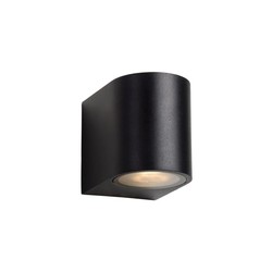 Small black waterproof wall spotlight black