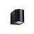 Small black waterproof wall spotlight black