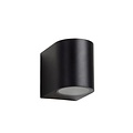 Small black waterproof wall spotlight black