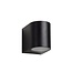 Small black waterproof wall spotlight black