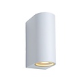 Foco de pared blanco alto IP44 luz arriba y abajo 2x GU10